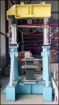 Picture of Small Damper Test Machine.