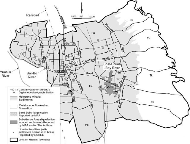 map of Yuanlin