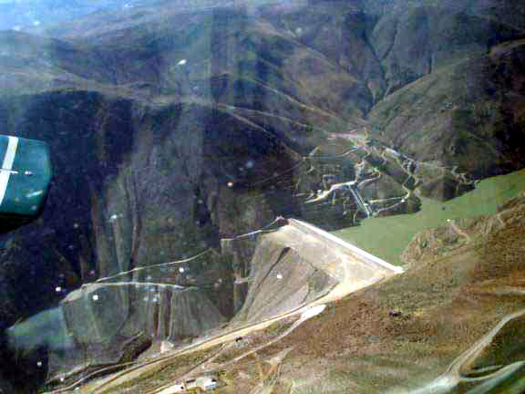 Aerial view of Torata Dam